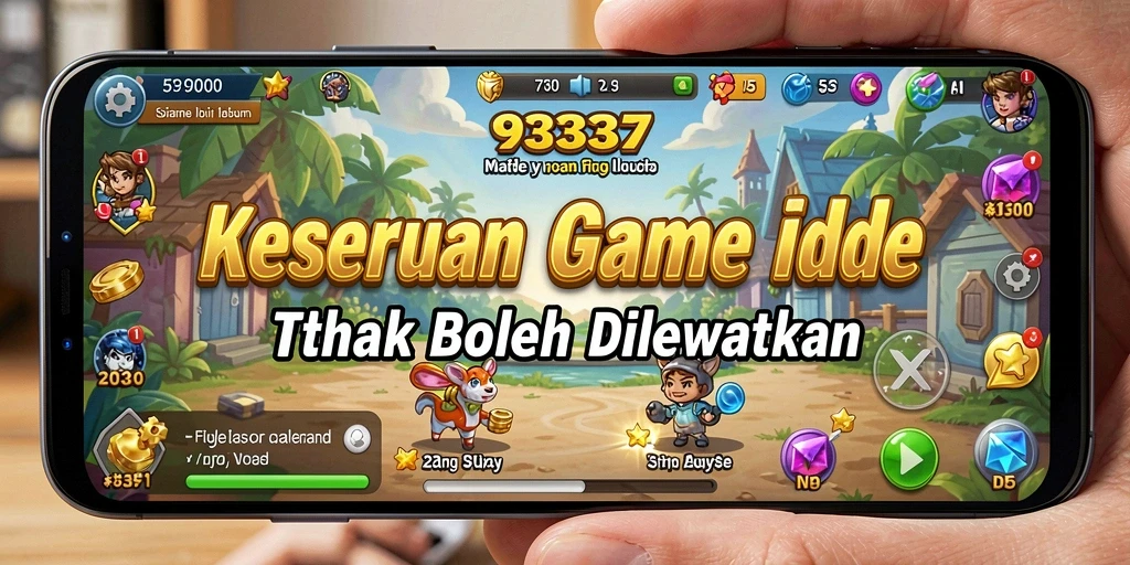 Screenshot gameplay 93337 menampilkan aktivitas santai dalam game Idle.