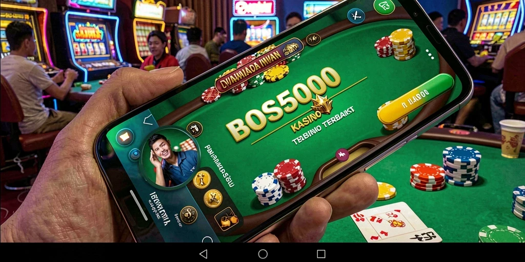 Tampilan gameplay <strong>BOS5000</strong> yang menarik dan interaktif di layar smartphone.