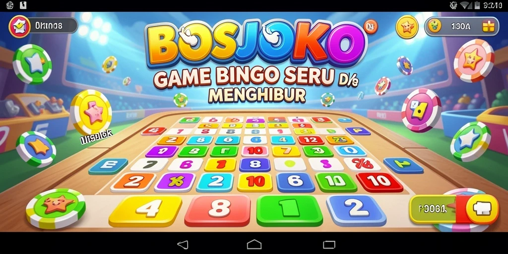 Tampilan gameplay menarik dalam game Bingo BOSJOKO.