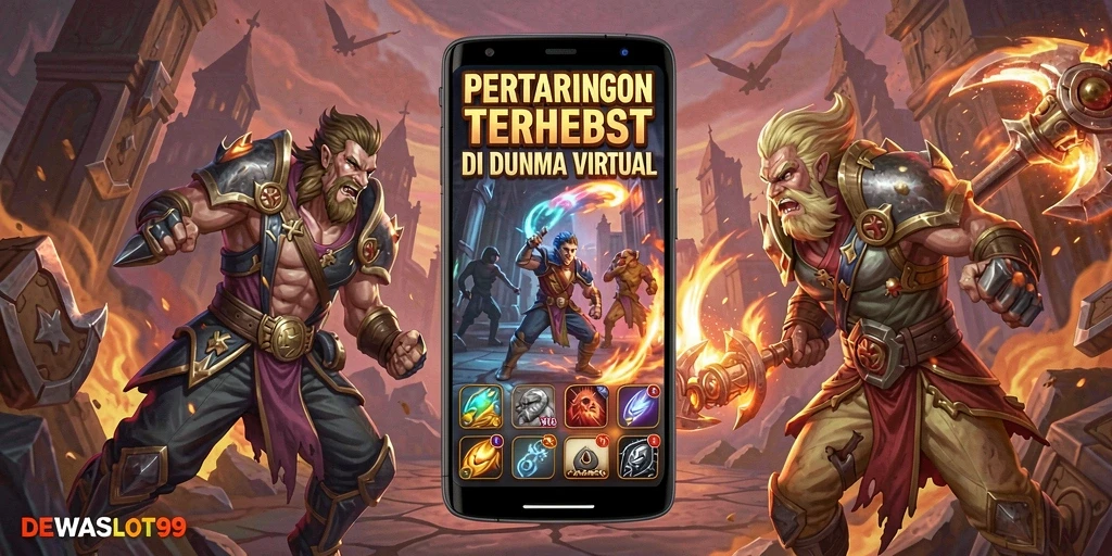 Tangkapan layar DEWASLOT99 dengan aksi pertarungan yang intens.
