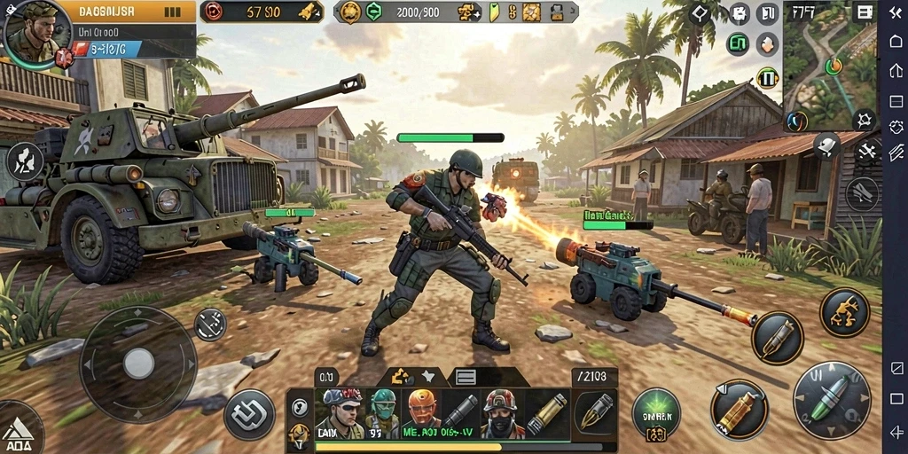 Tampilan menakjubkan dari gameplay SLG dalam F7F7