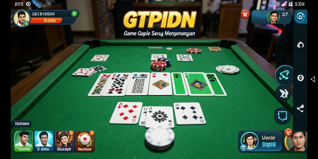 Tampilan seru gameplay Gaple di GTPIDN.