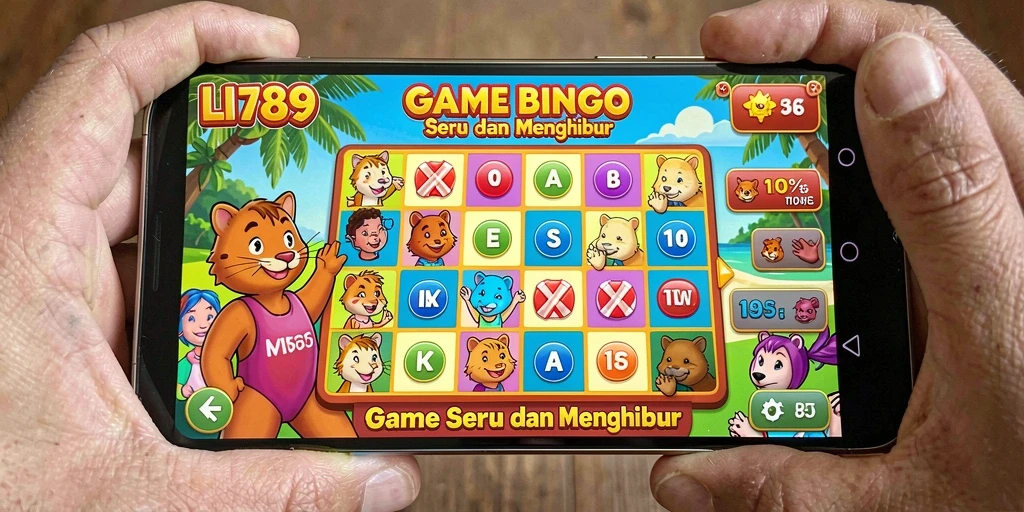 Tampilan gameplay seru yang penuh aksi Bingo.