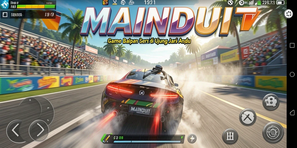 Gameplay seru MAINDUIT dengan balapan yang menegangkan.