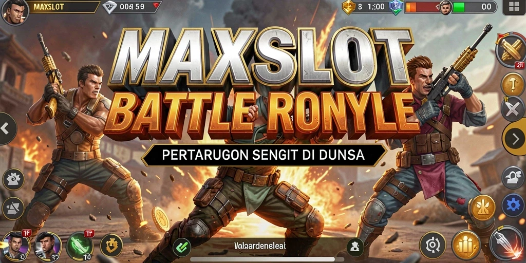 Gameplay intens Battle Royale di MAXSLOT dengan pertempuran epik.