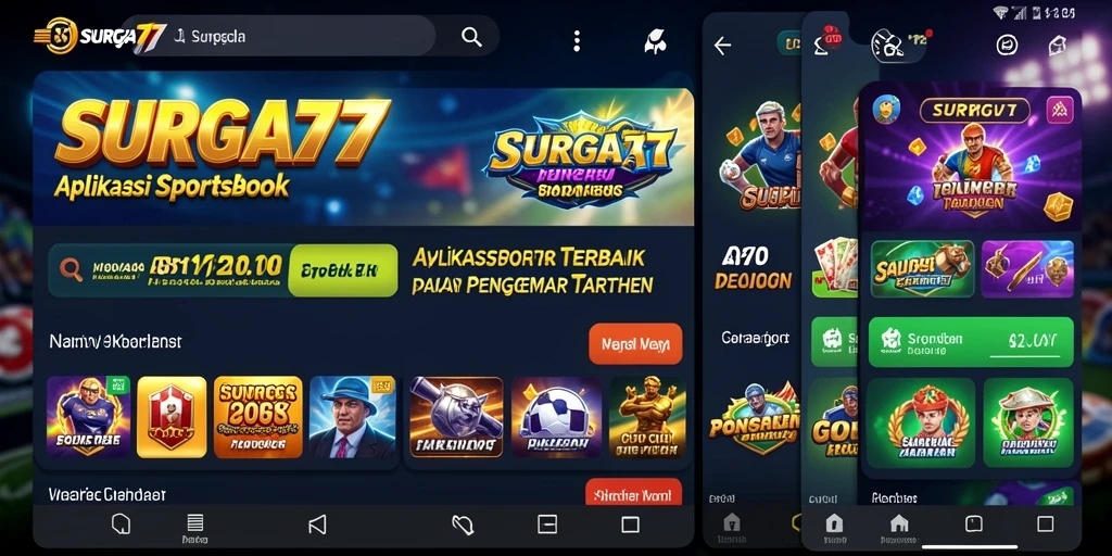 Tampilan gameplay menarik dari aplikasi Sportsbook SURGA77.