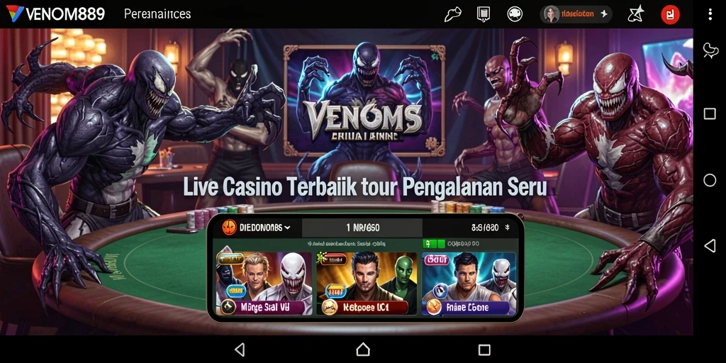 Gameplay Live Casino yang seru dan interaktif di VENOM889.